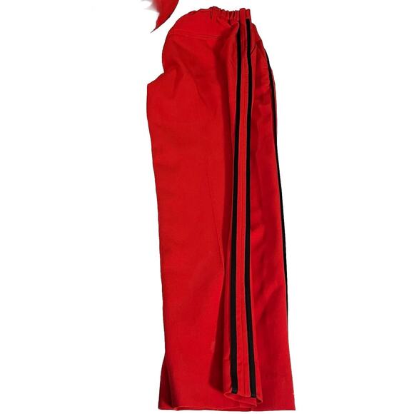 Zadig Voltaire Red Pant Suit Size 36 Rock Blazer Black Pinstripes - Picture 7 of 16